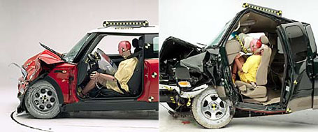 Ford f-150 mini cooper crash test #4
