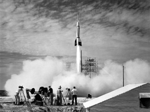 Figure 2 - Early 1950's rocket test